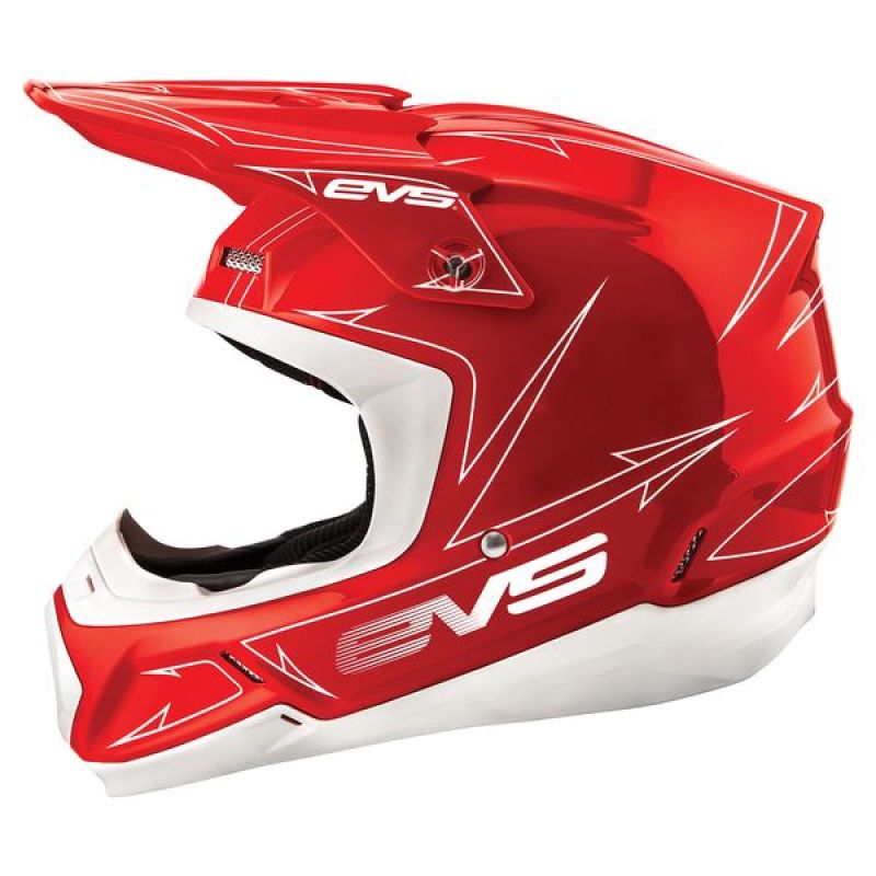 EVS H16T5P-RW-L T5 Pinner Helmet Red/White - Large