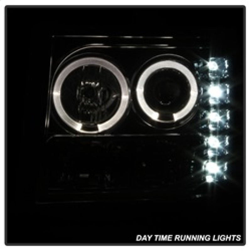 Spyder 5010629 fits GMC 07-13 Sierra 1500/2500/3500 Projector Headlights LED Ha
