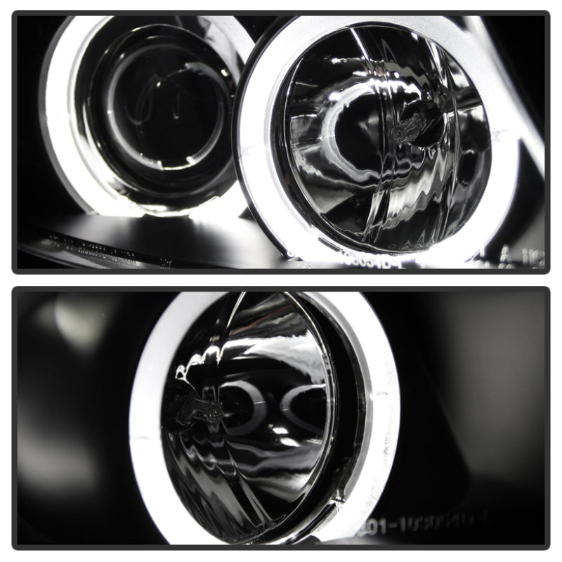 Spyder 5009005 fits BMW 06-08 E90 3-Series Projector LED Halo Amber Reflctr Rpl