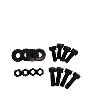 SPARCO 50001ZN Seat Hardware Spacer Kit Bottom Mount - Black Zinc
