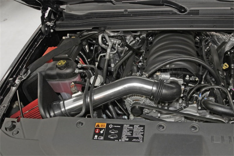 Spectre 9006 14-15 fits GM Silverado/fits Sierra V8-5.3L F/I Air Intake Kit - Polished w/Red Filter