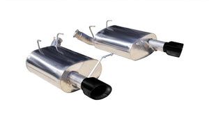 CORSA Performance 14319BLK Corsa 2011-2014 fits Ford Mustang 3.7L V6 Black Sport Axle-Back Dual Rear Exhaust