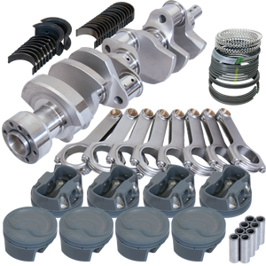 Eagle B12110060 fits Chevy 350 1Pc 3.750in Crank 6.000in H-Beam -16cc Inv Dome 4.060in Pistons Balanced Assembly