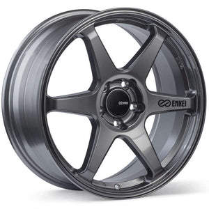 Enkei 539-780-8045GM T6R 17x8 45mm Offset 5x100 Bolt Pattern 72.6 Bore Gloss Gunmetal Wheel