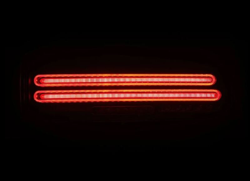 AlphaRex 691010 23-25 fits Nissan Z Nova-Series Twin-Loop Style Prismatic LED Tail Lights - Blk