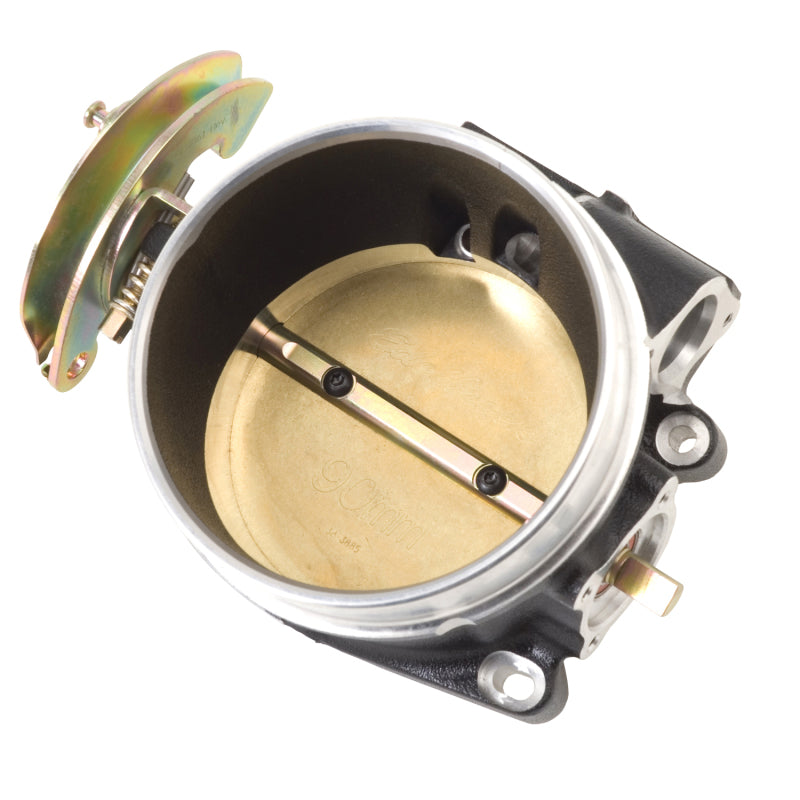 Edelbrock 386403 Throttle Body Victor Universal LS1 90mm w/ o Tps/Iac Black Mini Texture Powder Coating