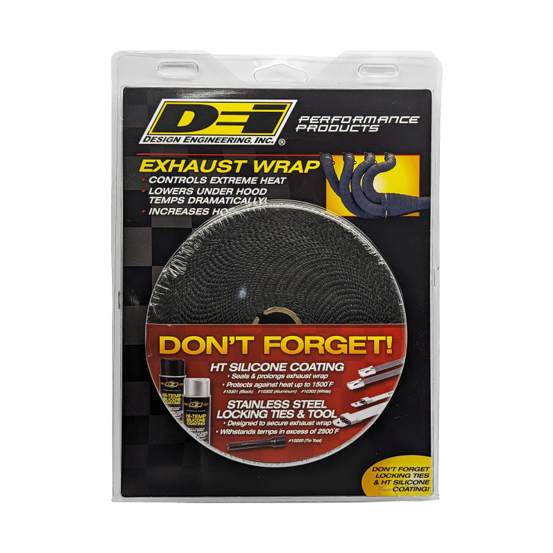 DEI  10107 Exhaust Wrap 1in x 50ft - Black