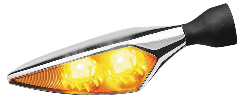 Kuryakyn 2548 Kuryakyn Rhombus Amber Front Left/ Right Rear Chrome