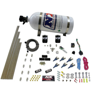Nitrous Express 80006EFI-10 V6AN Gasoline EFI Nitrous Kit (150-375HP) w/10lb Bot