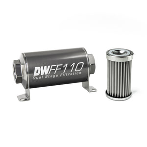 DeatschWerks 8-03-110-005K Stainless Steel 5 Micron Universal Inline Fuel Filte