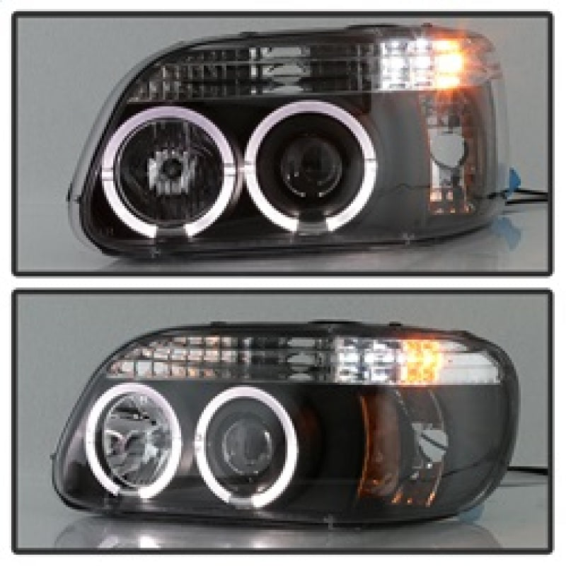 Spyder 5010131 fits Ford 95-01 Explorer 1PC Projector Headlights LED Halo Blk P