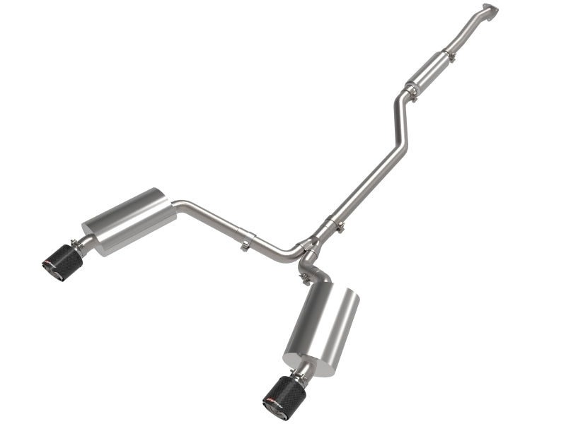 AFE 49-36629-C fits Acura TSX L4 2.4L Takeda 2-1/2in to 2-1/4in 304 SS Cat-Back