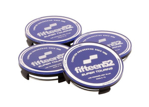 fifteen52 52-ST-CAP-BLUE-SET Super Touring (Chicane/Podium) Center Cap Set of Four - Blue/Chrome