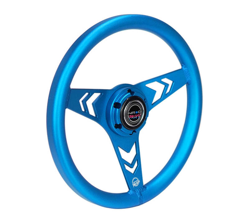 NRG RST-070-BL RST-070-BL Aluminum Steering Wheel 330mm - Arow Cutout -