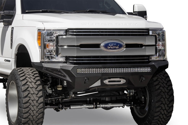 Addictive Desert Designs F161202860103 fits Ford 17-18 F-250 Super Duty Stealth Fighter Front Bumper w/ Winch Mounts