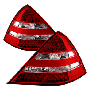 9030192 Xtune fits Mercedes R170 Slk LED Tail Lights ( R171 Amg Look ) Red Cle