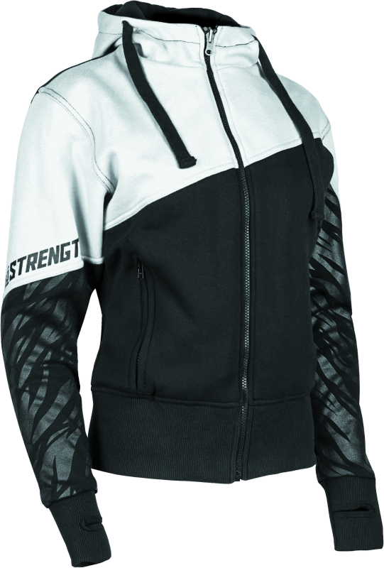 Speed and Strength 884458 Cat Outa Hell Hoody White/Black Womens - Medium