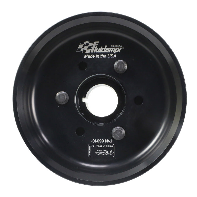 Fluidampr 660101 fits Chevy LSX 6-1/4in Damper w/Single 8 Rib 6.57in Dia Pulley Steel Internally Balanced Damper