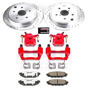 PowerStop KC6977 26 fits Subaru WRX Rear Z26 Street Warrior Brake Kit w/Calipers