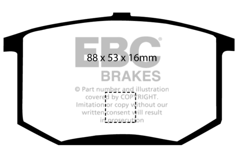 EBC DP2298 fits Lotus 75-80 Esprit 2.0 Greenstuff Rear Brake Pads