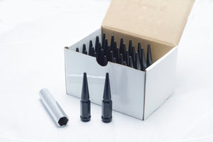 Wheel Mate 35423P Spiked Lug Nuts Set of 32 - Black 14x1.50