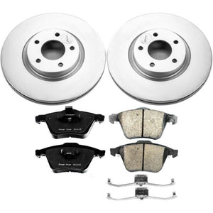 PowerStop CRK5279 fits Mazda 3 Front Z17 Evolution Geo 07-13met Coated Brake Kit