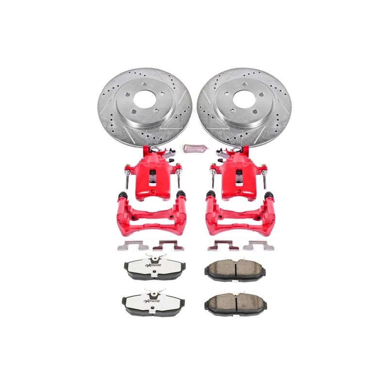 PowerStop KC1384 fits Ford Mustang Rear Z26 Street Warrior Brake Kit w/Calipers