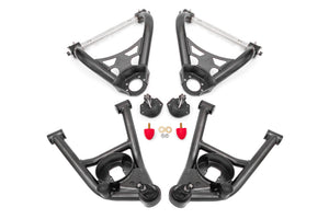 BMR AAK402H 64-72 A-Body Non-Adj A-Arms - Black Hammertone