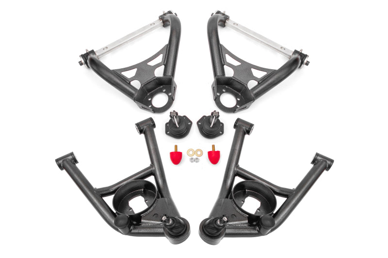 BMR AAK402H 64-72 A-Body Non-Adj A-Arms - Black Hammertone