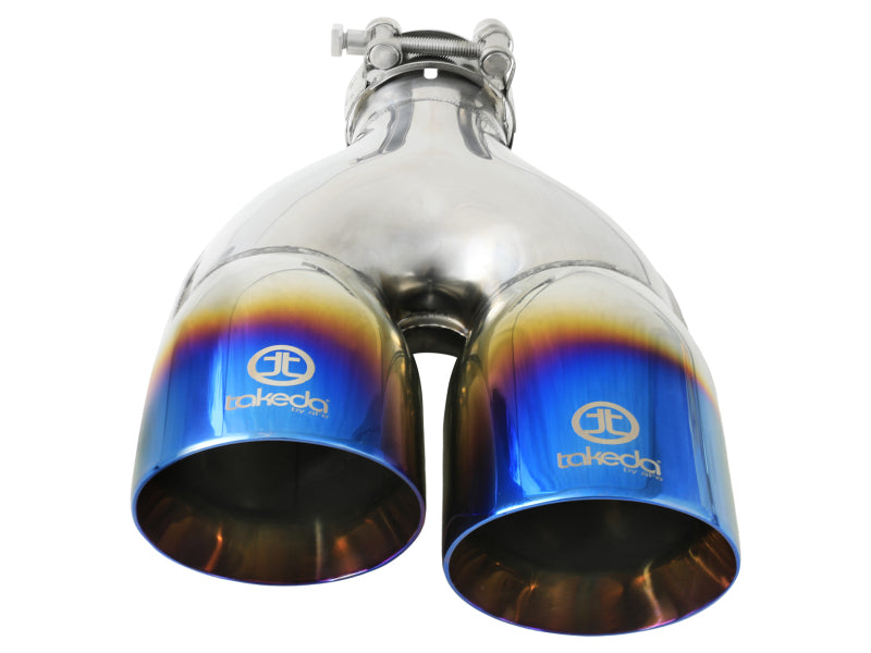 AFE 49T25484-L122  2.5in 304 Stainless Steel Clamp-on Exhaust Tip Driver Side 2