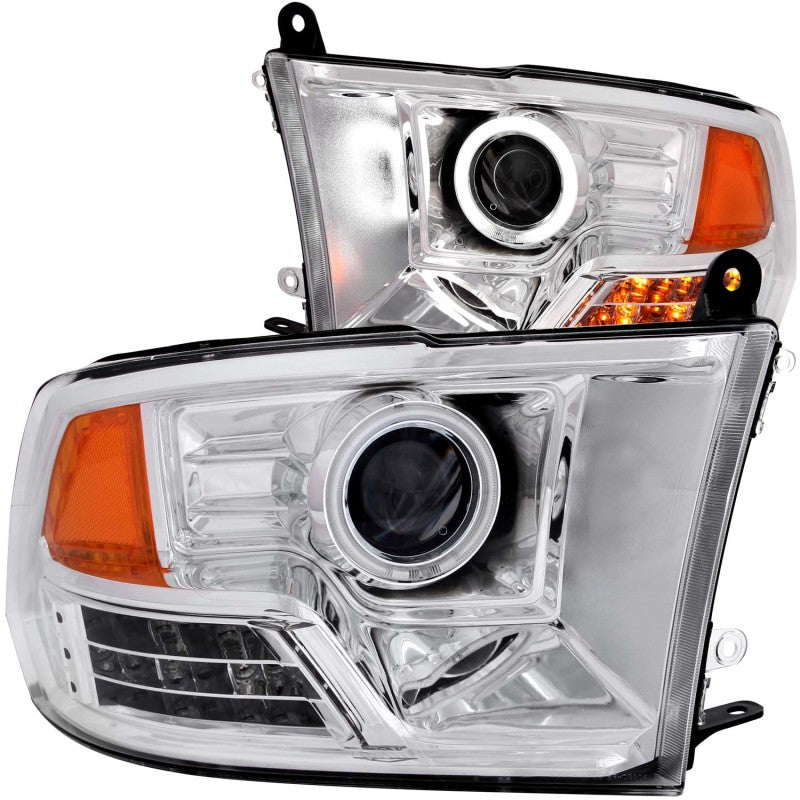 ANZO 111160 2016 fits Dodge 09-20 Ram 1500 Projector Headlights w/ Halo Chrome (CCFL)