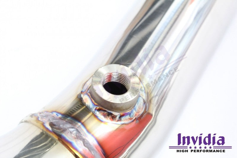 Invidia HS15SWMDOCB fits Subaru 15-21 WRX w/ Manual Transmission J-Pipe With Bottom High Flow Cat Down Pipe