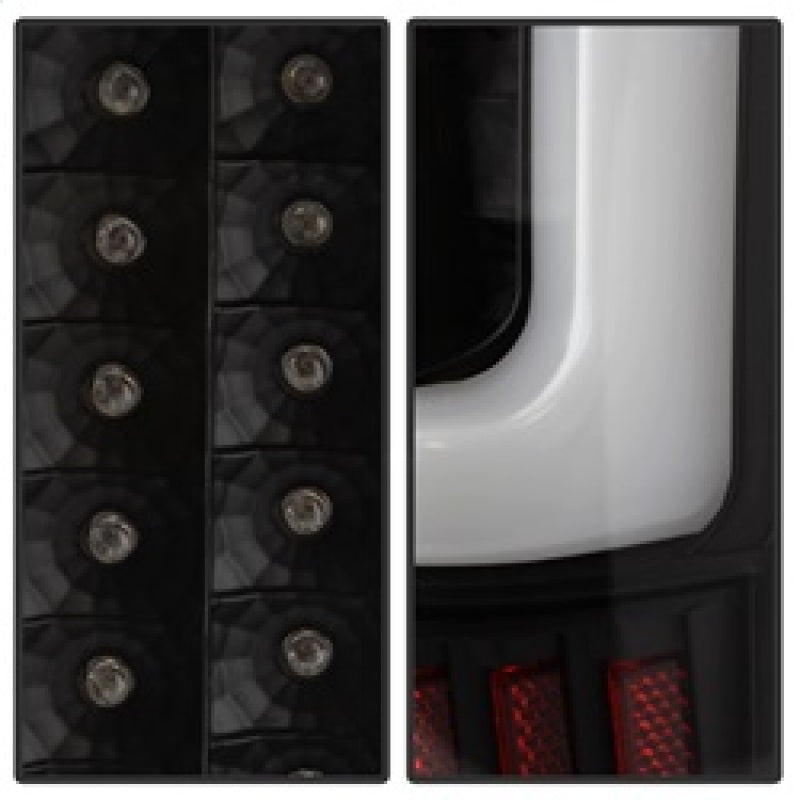 xTune 9038532 04-15 fits Nissan Titan Light Bar LED Tail Lights - Black (ALT-ON