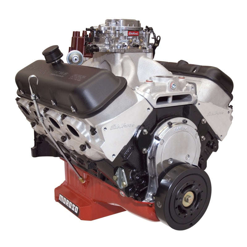 Edelbrock 49550 Crate Engine Edelbrock/Pat Musi 555 RPM XT BBC 675 HP Stock Exhaust Port Location