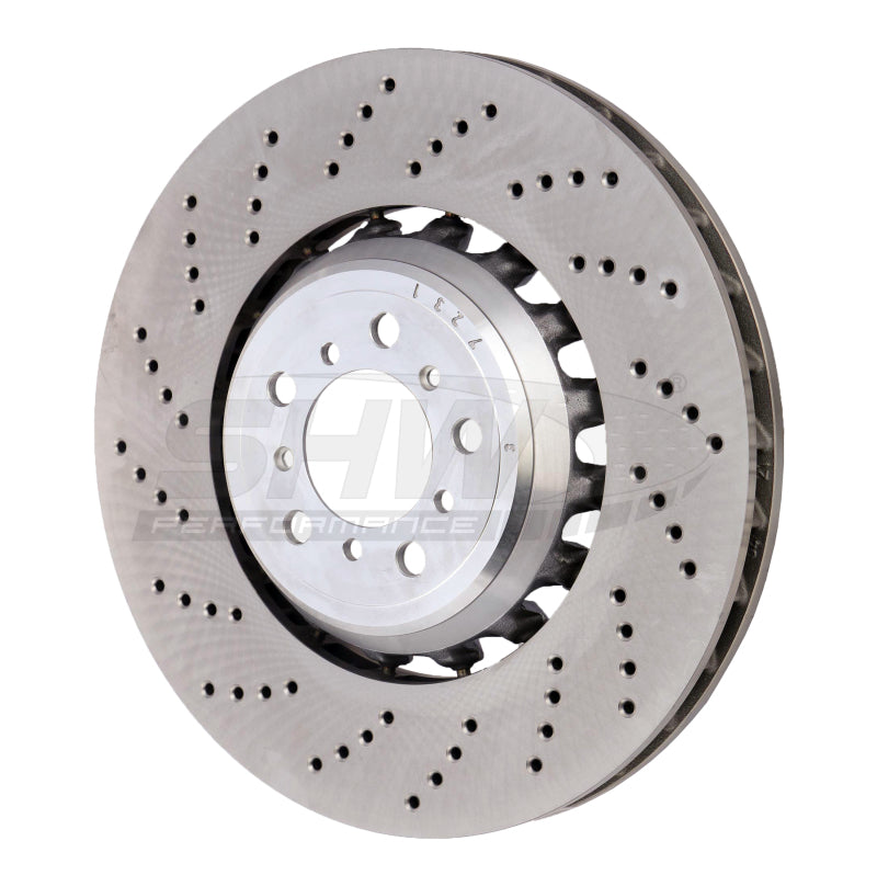 SHW Performance BFL48251 SHW 19-21 fits BMW M2 Competition 3.0L w/o Ceramic Brakes Left Front Drilled LW Brake Rotor (34118072017)