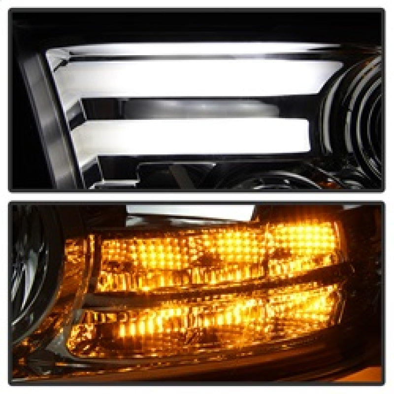 Spyder 5081735 fits Dodge 13-15 Ram Projector Headlights Light Bar DRL Smoke PR