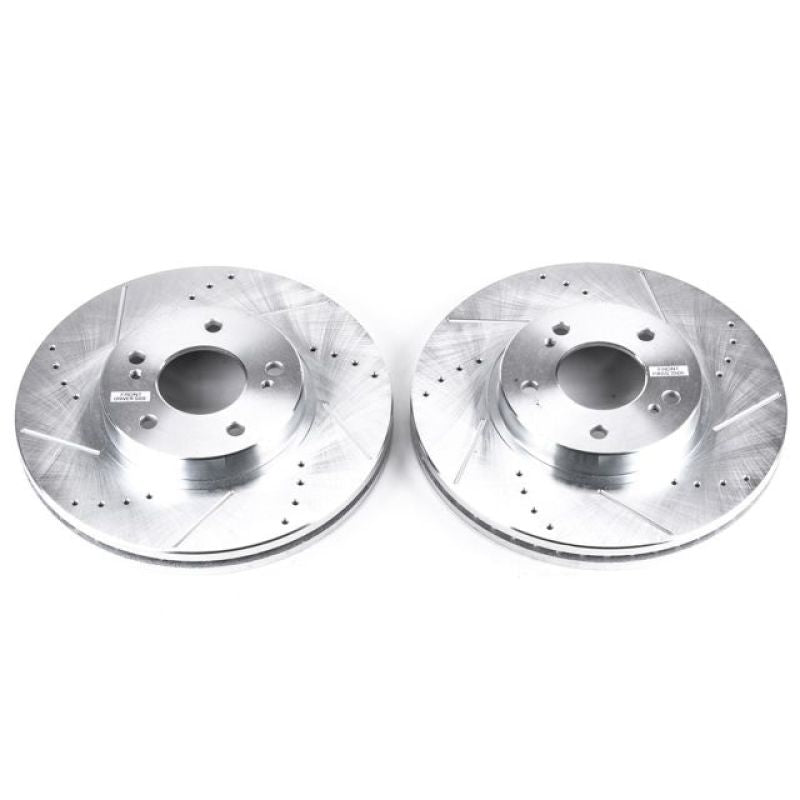 PowerStop fits Infiniti 97-01 Q45 Front Evolution Drilled & Slotted Rotors -
