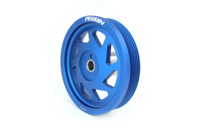 Perrin PSP-ENG-104BL 19-21 fits Subaru WRX / 16-18 Forester Lightweight Crank Pulley (FA/FB Engines w/Large Hub) - Blue