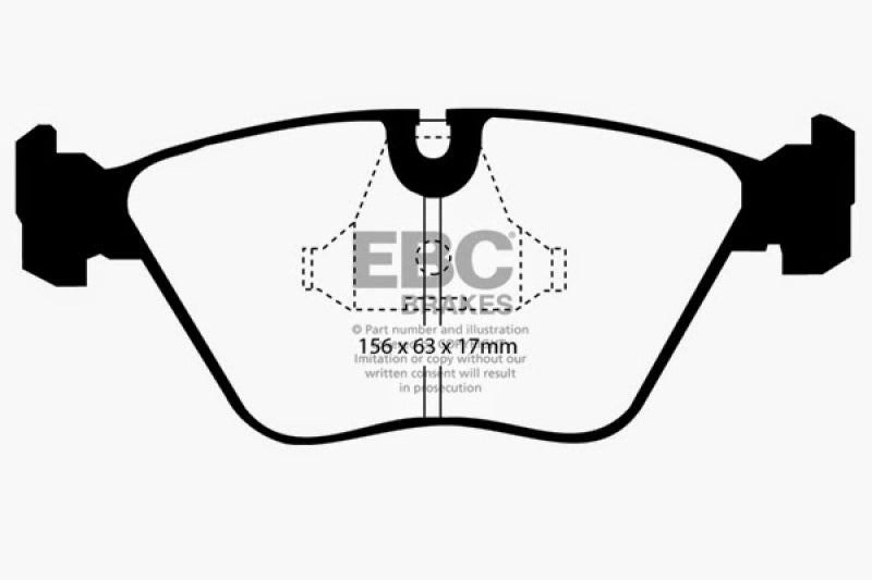 EBC DP2689/2 fits Audi 89-91 200 2.2 Turbo (ATE) Greenstuff Front Brake Pads