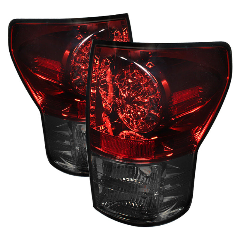 Spyder 5029614 fits Toyota 07-13 Tundra LED Tail lights Red Smoke ALT-YD-TTU07-