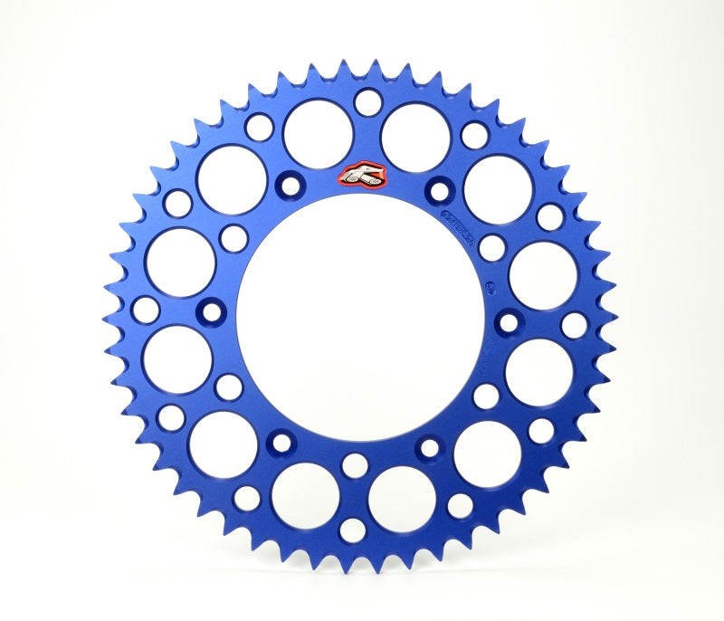 Renthal 121U-420-47GBBU fits 18-23 fits Yamaha YX65 Rear Grooved Sprocket - Blue