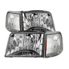 9029370 Xtune fits Ford 93-97 Ranger Crystal Headlights w/ Corner Lights 4pcs