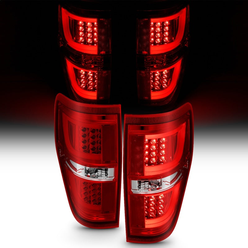 ANZO 311260 2013 fits Ford 09-20 F-150 LED Taillights Red/Clear