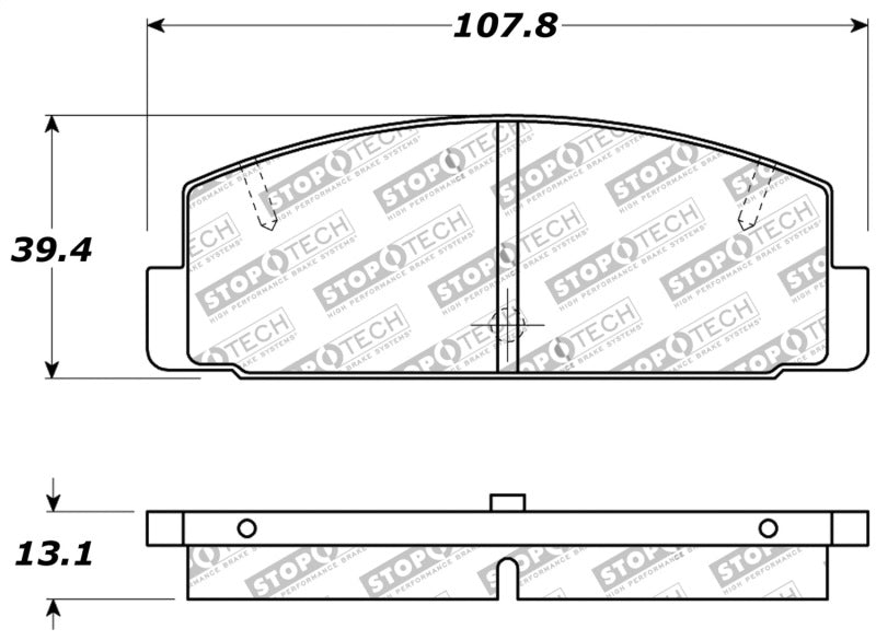 Stoptech 309.0332 Performance 89-95 fits Mazda RX7 / 03-05 Mazda 6 Rear Brake Pads