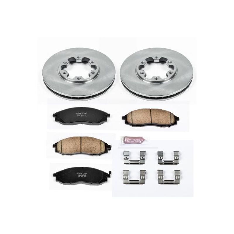 PowerStop KOE1176 fits Nissan 03-04 Frontier Front Autospecialty Brake Kit