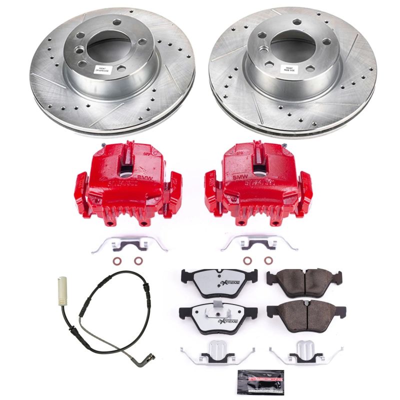 PowerStop KC4590 26 fits BMW 328i Front Z26 Street Warrior Brake Kit w/Calipers