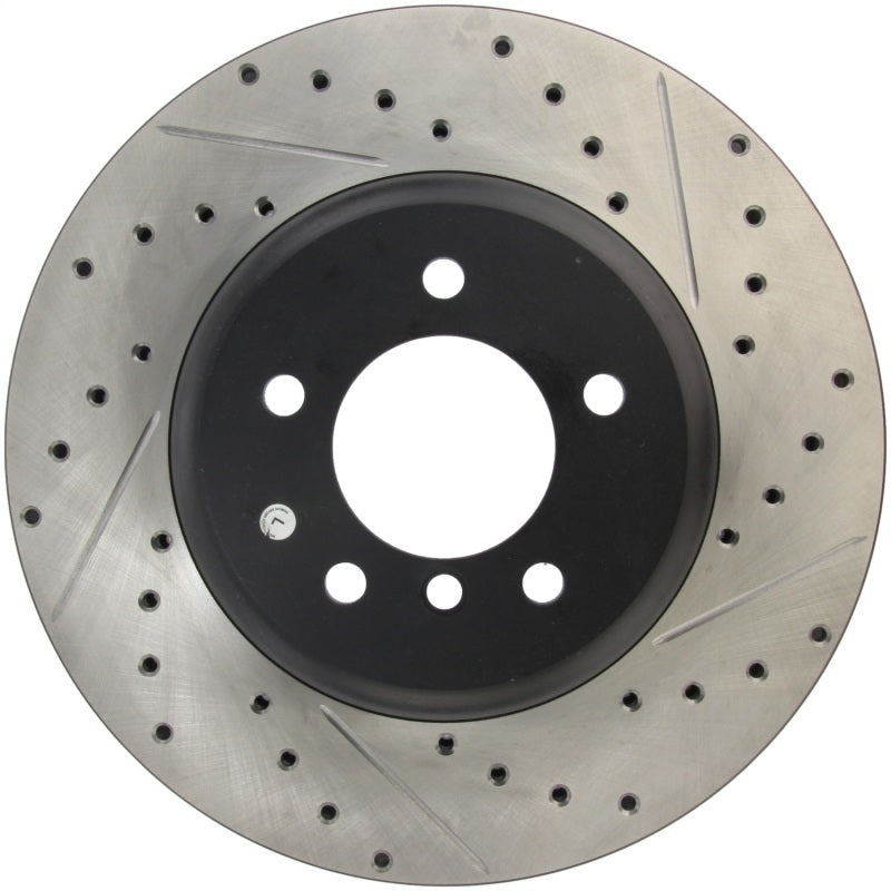 Stoptech 127.34071L 08-09 BMW 535 Series / 04-09 545i/550i/645Ci/650i Slotted & Drilled Left Front Rotor