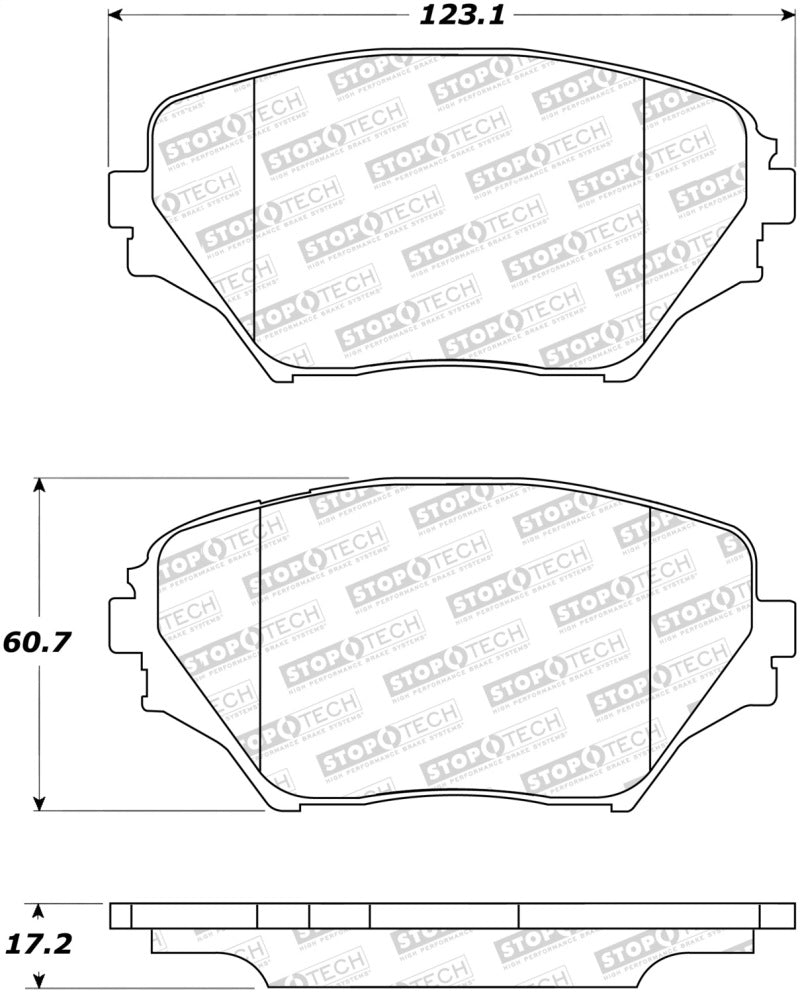 Stoptech 308.0862 Street Brake Pads