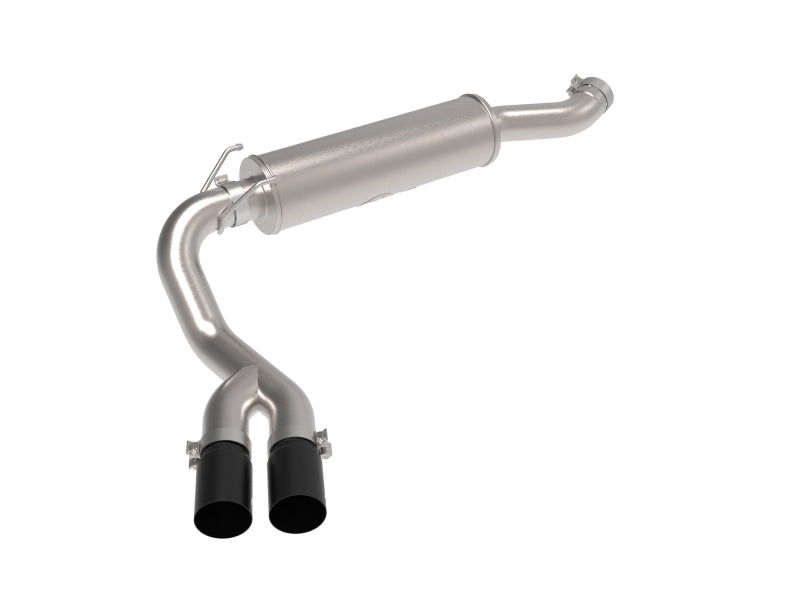 AFE 49-42082-B Rebel Series 3.5in SS Cat Back Exhaust w/Black Tips 19-21 fits R