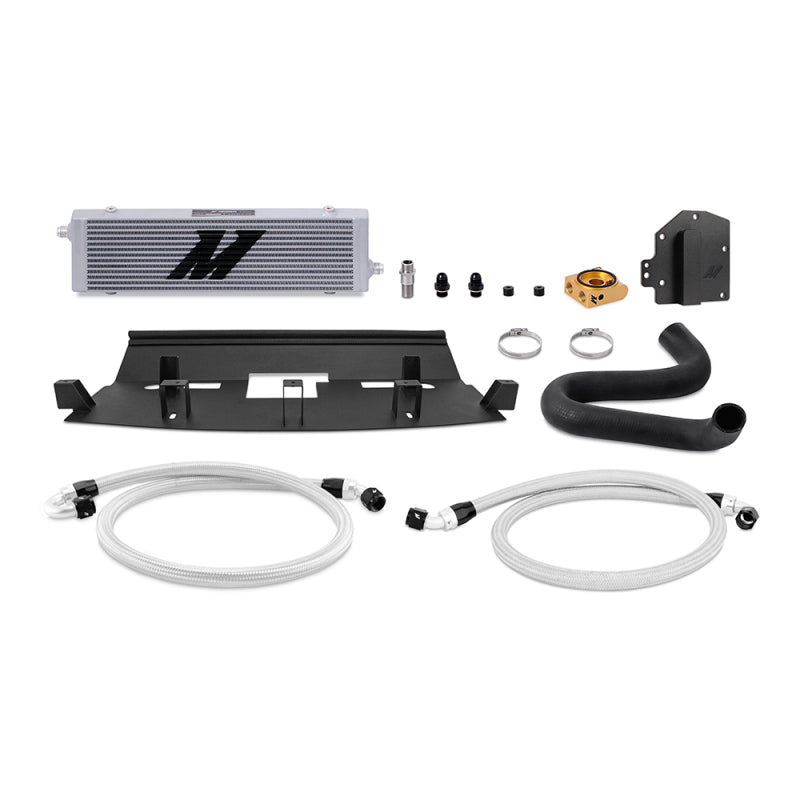 Mishimoto MMOC-MUS8-18TRHD 18+ fits Ford Mustang GT RHD Oil Cooler Kit Silver Thermostatic